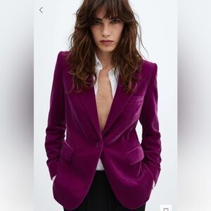 Mango Rich Purple Women's Blazer